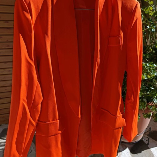 Suit set unused, orange, size S/M, made in Italy