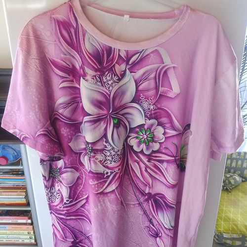 Women's blouse, purple, size XXL