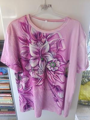Women's blouse, purple, size XXL
