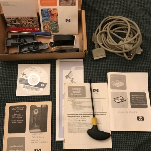 HP Designjet 110plus nr plotter A1/24" used with stand, roll, and accessories