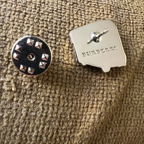 Burberry London Husky Dog and London Bus Pin Brooch like new