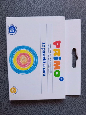 Wax crayons new, 12 colors for ages 3+