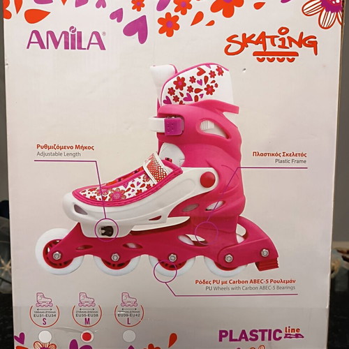 Amila adjustable kids skate like new, size 35-38