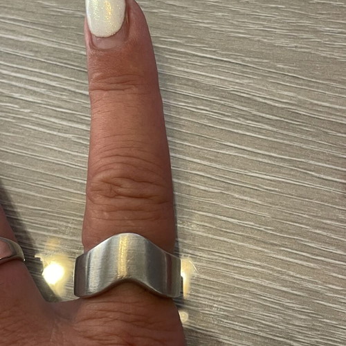 Silver 950 Zolotas ring, size 57
