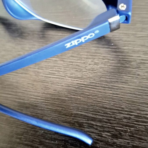 Zippo Reading Glasses +3.50 Blue Soft Touch like new