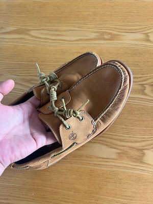 Timberland boat shoes used, size 45.5, brown