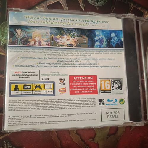 Tales of Xilia Promo PlayStation 3 game like new