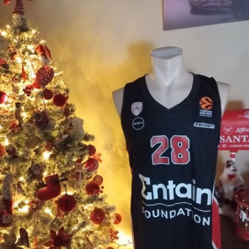 Olympiacos match worn basketball jersey 2022-23