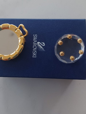 Swarovski miniature cake with plate new in packaging