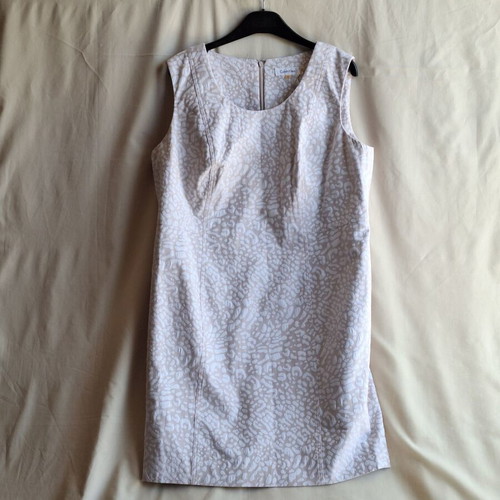 Calvin Klein Embossed Jacquard Mini Dress XL XXL, ecru