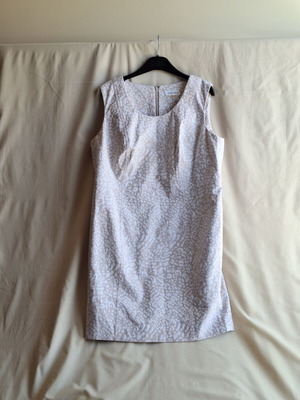 Calvin Klein Embossed Jacquard Mini Dress XL XXL, ecru