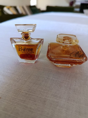 Lancome vintage mini perfumes Poeme 4ml and Tresor 7.5ml, like new