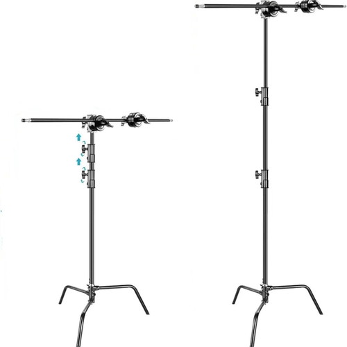 Neewer C-Stand Heavy Duty with Boom Arm, black