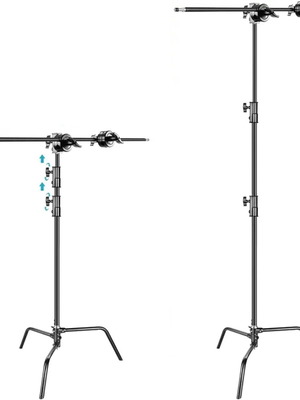 Neewer C-Stand Heavy Duty with Boom Arm, black