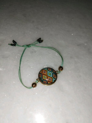 Ethnic bracelet like new, colorful, bohemian hippie style