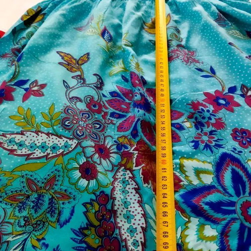 Large Italian strapless women's dress used, viscose fabric