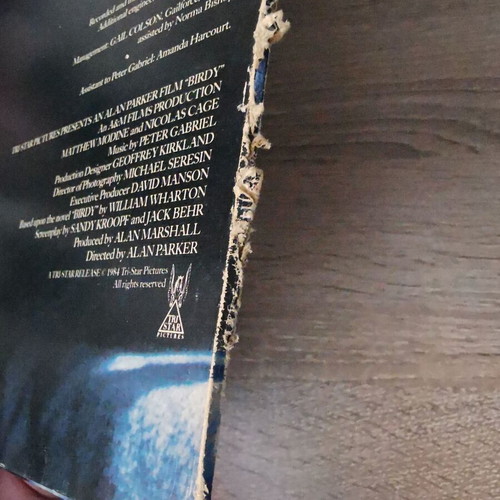 Birdy Soundtrack vinyl used, Peter Gabriel, Greek 1985 edition