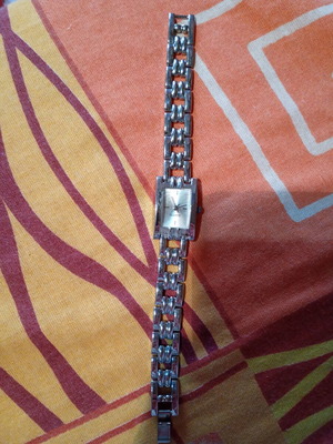 Women's retro watch from the 90s used, silver, Swedish origin