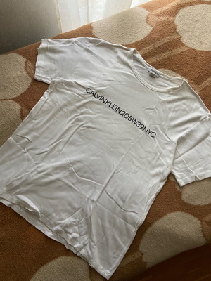 Calvin Klein 205W39NYC archive authentic t shirt used, white, size L