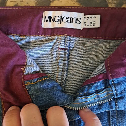 MNG Jeans denim skirt size 36 S like new, blue