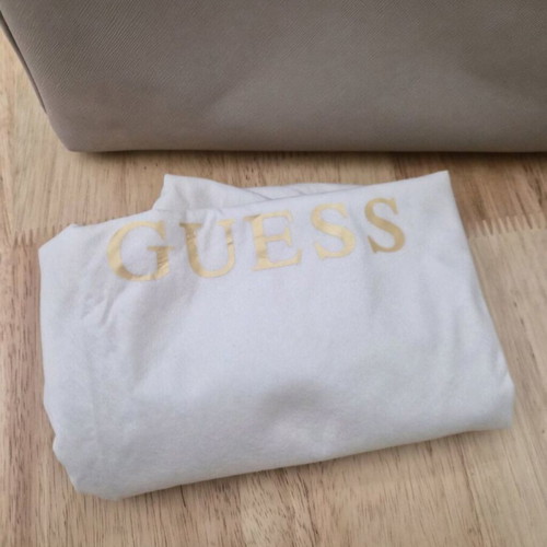 Guess Emerie Hobo shoulder bag new, beige multi with pouch