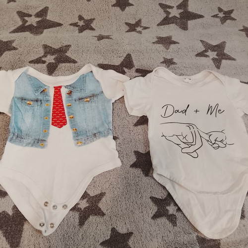 Baby Rompers like new, set of 2 for boys 1-3 months