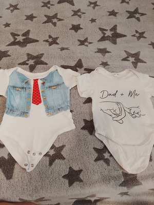 Baby Rompers like new, set of 2 for boys 1-3 months