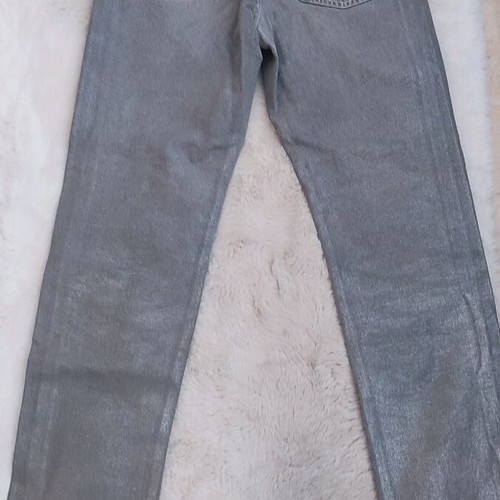 Denim pants gray silver Zara new, size 40
