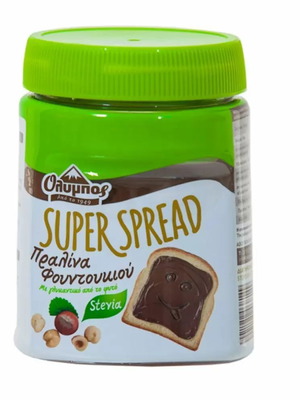 Superspread Olympos Pralina with Stevia 350gr new