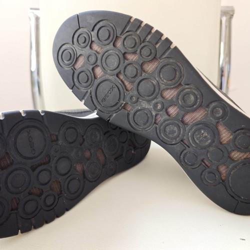 Geox U Aerantis A leather shoes, size 39, black