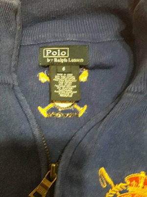 Polo by Ralph Lauren boys' shirt size 6 like new, dark blue