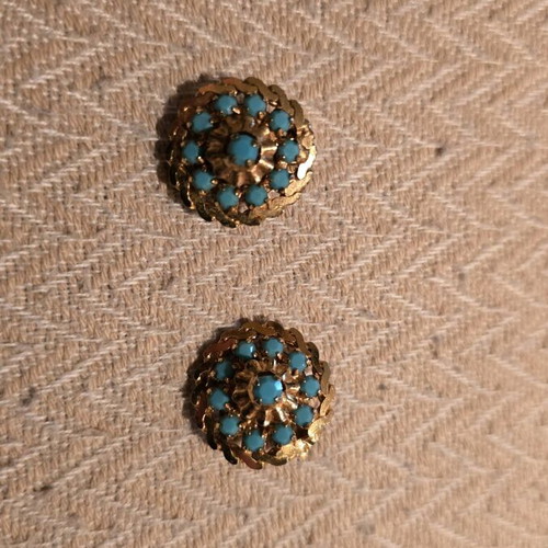 Gold-plated earrings like new