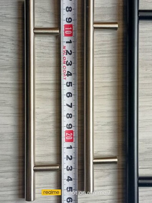 Kitchen furniture handles new, set with bolts, stainless and powder coated