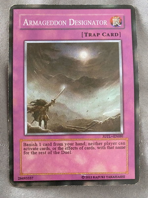 Yu-Gi-Oh! Armageddon Designator trading card used collectible