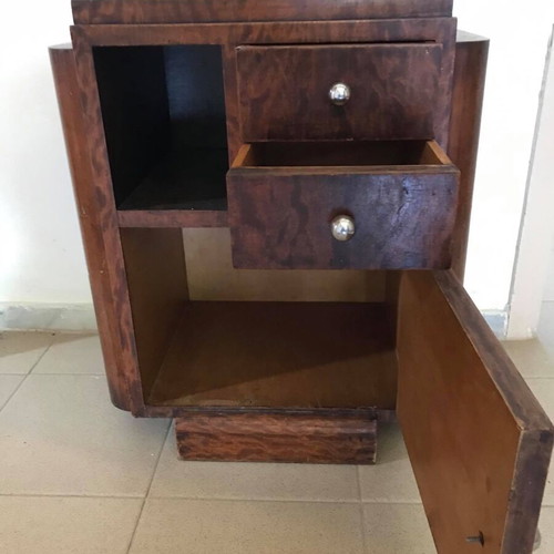 pre-war bedside table retro