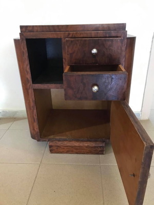 pre-war bedside table retro