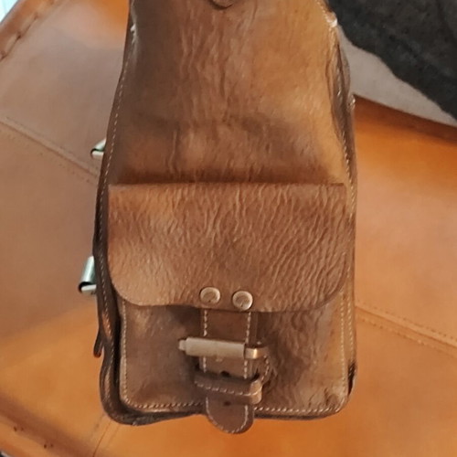 Mulberry Effie olive leather shoulder bag used