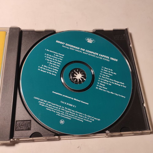 Benny Goodman The Complete Capitol Trios CD like new, jazz