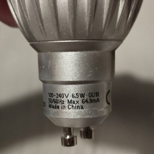 Osram GU10 LED light bulbs, warm light, pack of 9