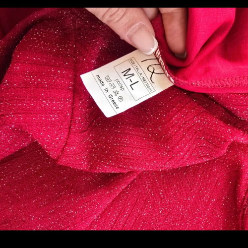 Greek dress size M/L, red with subtle shimmer