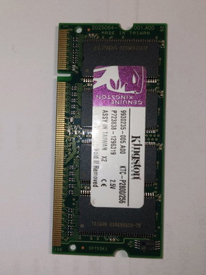 Kingston DDR RAM 256MB for old laptop used
