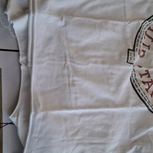 All Star summer blouse used, with pockets, white, size L