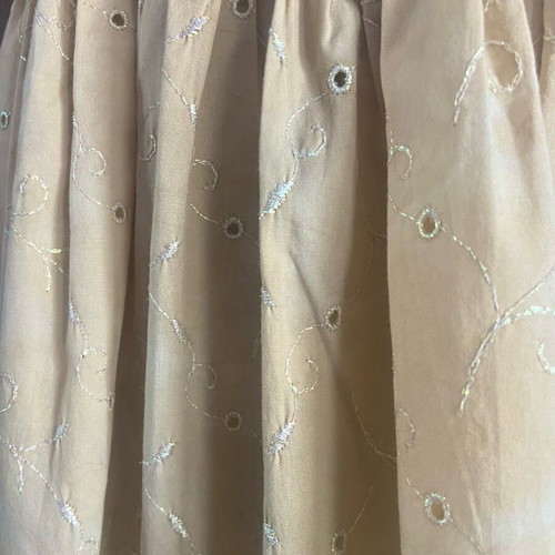 Vintage ecru doll-like dress like new with beige lace blouse