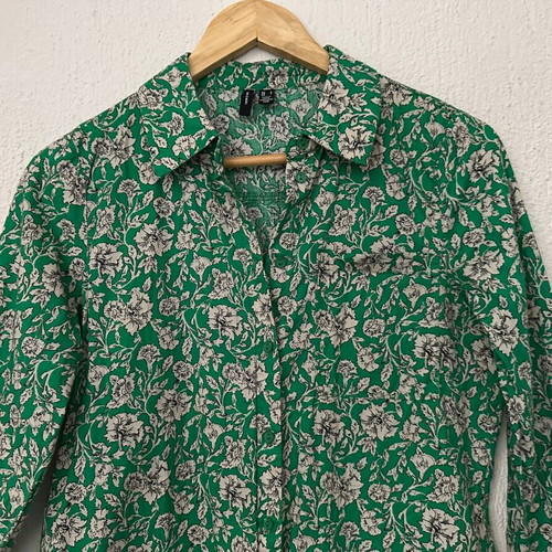 Green floral shirt dress Vero Moda like new