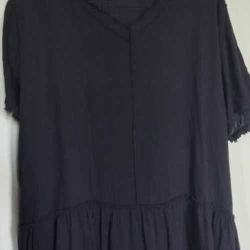 Black gauze dress one size like new