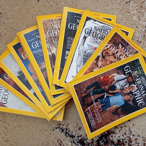 National Geographic magazines like new, lot of 10 from 1991