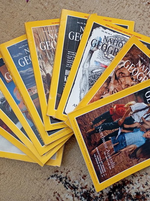 Περιοδικά National Geographic σαν καινούργια, πακέτο 10 τεμαχίων από το 1991