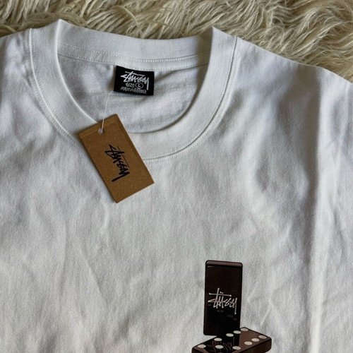 Stussy Dominos Tee new, sizes M and L, black and white
