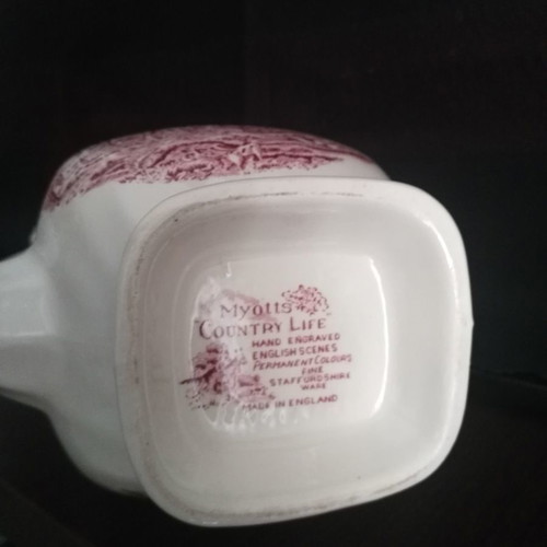 Myotts Country Life vintage porcelain teapot used