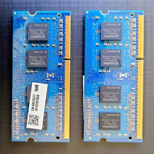 Kingston RAM kit 8GB (2x4GB) DDR3L SO-DIMM 1600MHz like new